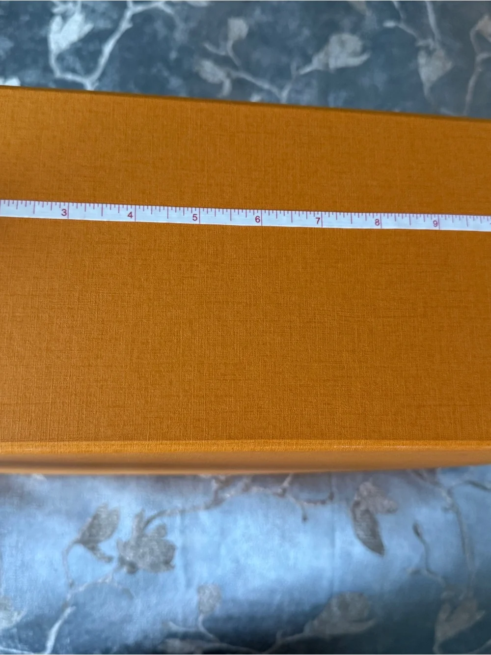 Louis Vuitton Orange Empty Gift Box & authentic LV Blue Logo